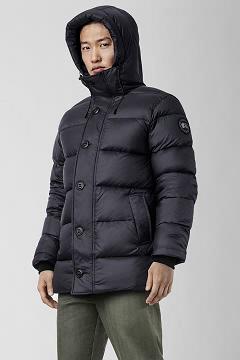 Chamarras Canada Goose Hombre Mexico - Vernon Abrigos Black Label Azul Marino SO5284701